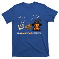 Peace Love Halloween Cute Peace Love Funny Halloween Great Gift T-Shirt