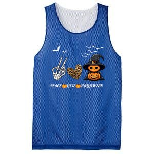 Peace Love Halloween Cute Peace Love Funny Halloween Great Gift Mesh Reversible Basketball Jersey Tank