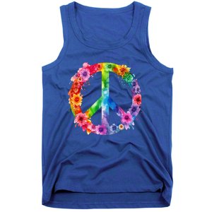 PEACE Love Hippie SIGN LOVE Flower World Peace Day Tank Top