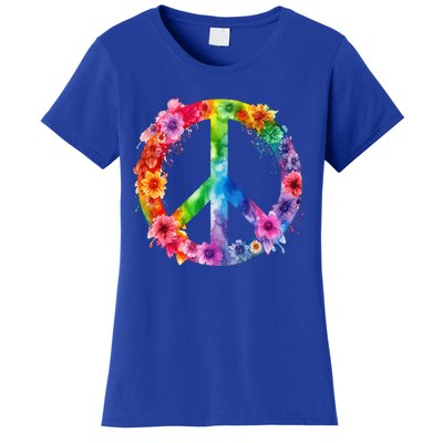 PEACE Love Hippie SIGN LOVE Flower World Peace Day Women's T-Shirt