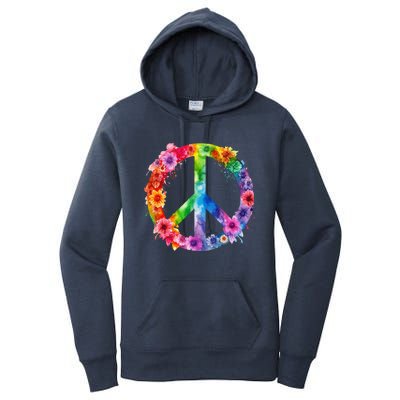 PEACE Love Hippie SIGN LOVE Flower World Peace Day Women's Pullover Hoodie