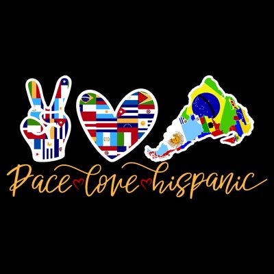 Peace Love Hispanic Heritage Month T-Shirt