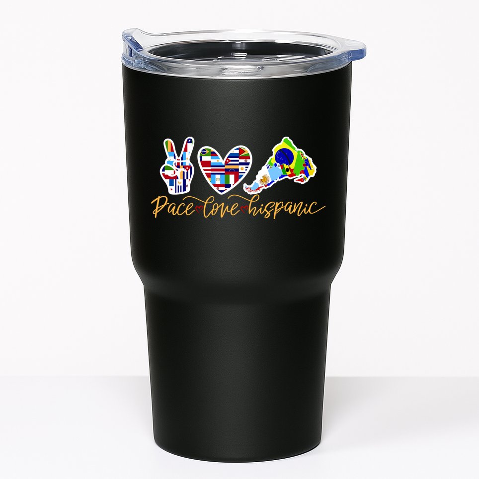 Peace Love Hispanic Heritage Month Tumbler