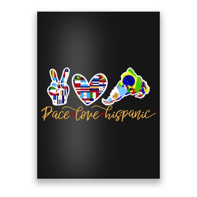 Peace Love Hispanic Heritage Month Poster