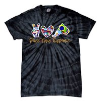 Peace Love Hispanic Heritage Month Tie-Dye T-Shirt