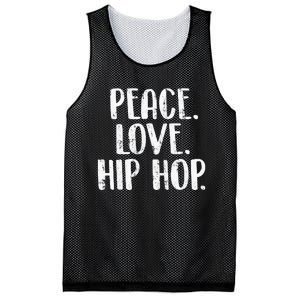 Peace Love Hip Hop HipHop Dancer Breakdance Breakdancing Mesh Reversible Basketball Jersey Tank