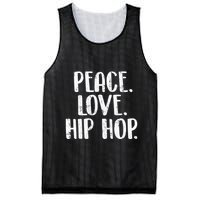 Peace Love Hip Hop HipHop Dancer Breakdance Breakdancing Mesh Reversible Basketball Jersey Tank