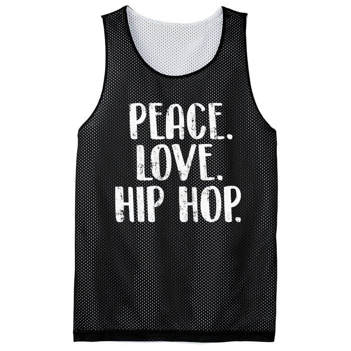 Peace Love Hip Hop HipHop Dancer Breakdance Breakdancing Mesh Reversible Basketball Jersey Tank