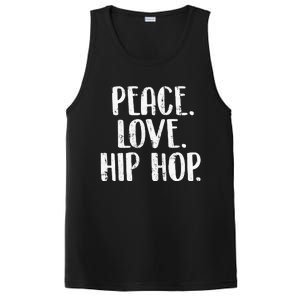 Peace Love Hip Hop HipHop Dancer Breakdance Breakdancing PosiCharge Competitor Tank