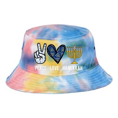 Peace Love Hanukkah Jewish Holiday Gift Tie Dye Newport Bucket Hat