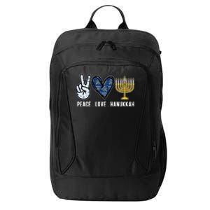 Peace Love Hanukkah Jewish Holiday Gift City Backpack