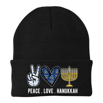 Peace Love Hanukkah Jewish Holiday Gift Beanie