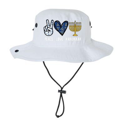 Peace Love Hanukkah Jewish Holiday Gift Legacy Cool Fit Booney Bucket Hat