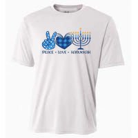 Peace Love Hanukkah Funny Happy Hanukkah Family Pjs Matching Cooling Performance Crew T-Shirt