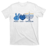 Peace Love Hanukkah Funny Happy Hanukkah Family Pjs Matching T-Shirt