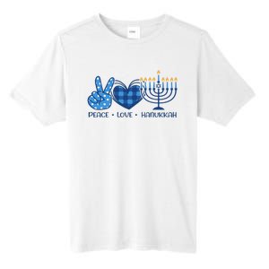 Peace Love Hanukkah Funny Happy Hanukkah Family Pjs Matching Tall Fusion ChromaSoft Performance T-Shirt