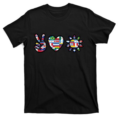 Peace Love Hispanic Heritage Month T-Shirt