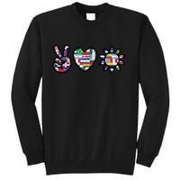 Peace Love Hispanic Heritage Month Tall Sweatshirt