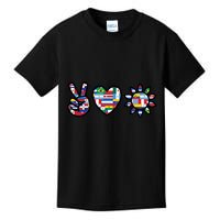 Peace Love Hispanic Heritage Month Kids T-Shirt