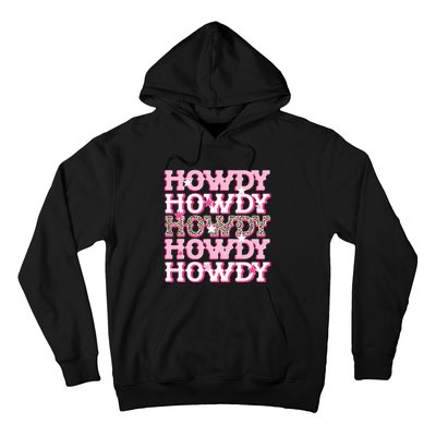 Pink Leopard Howdy Bride Western Country Southern Cowgirl Hoodie