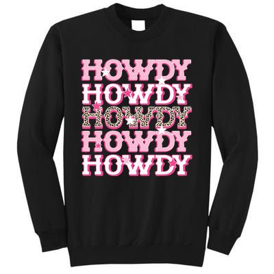 Pink Leopard Howdy Bride Western Country Southern Cowgirl Sweatshirt