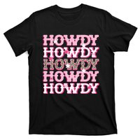 Pink Leopard Howdy Bride Western Country Southern Cowgirl T-Shirt