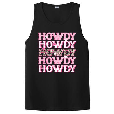 Pink Leopard Howdy Bride Western Country Southern Cowgirl PosiCharge Competitor Tank