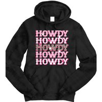 Pink Leopard Howdy Bride Western Country Southern Cowgirl Tie Dye Hoodie