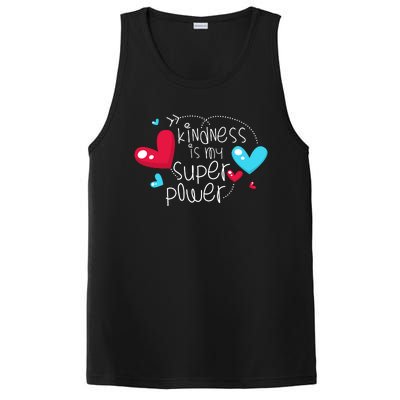 Peace Love & Happiness Kindness My Superpower Gift Design PosiCharge Competitor Tank