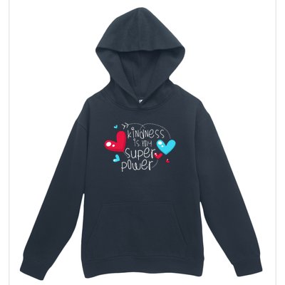 Peace Love & Happiness Kindness My Superpower Gift Design Urban Pullover Hoodie