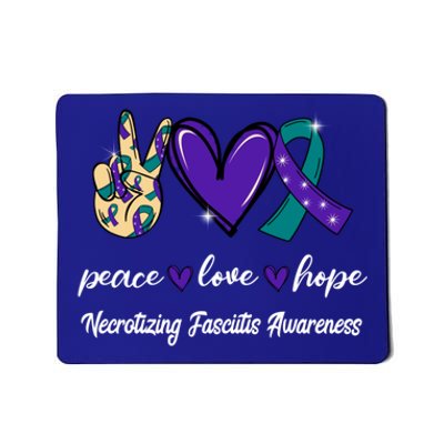 Peace Love Hope Necrotizing Fasciitis Ribbon Awareness Gift Mousepad