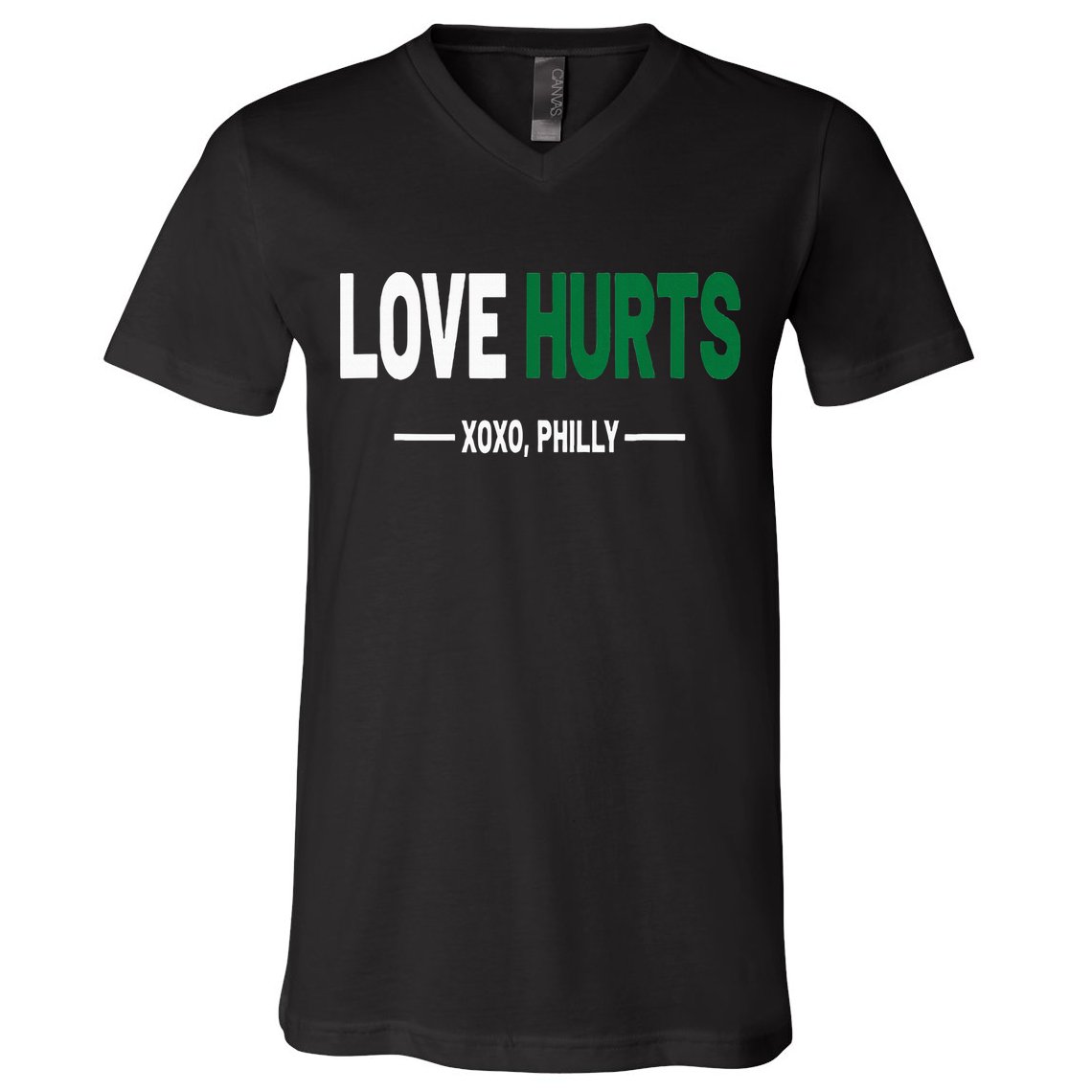 Philadelphia Love Hurts Fan Pride V-Neck T-Shirt