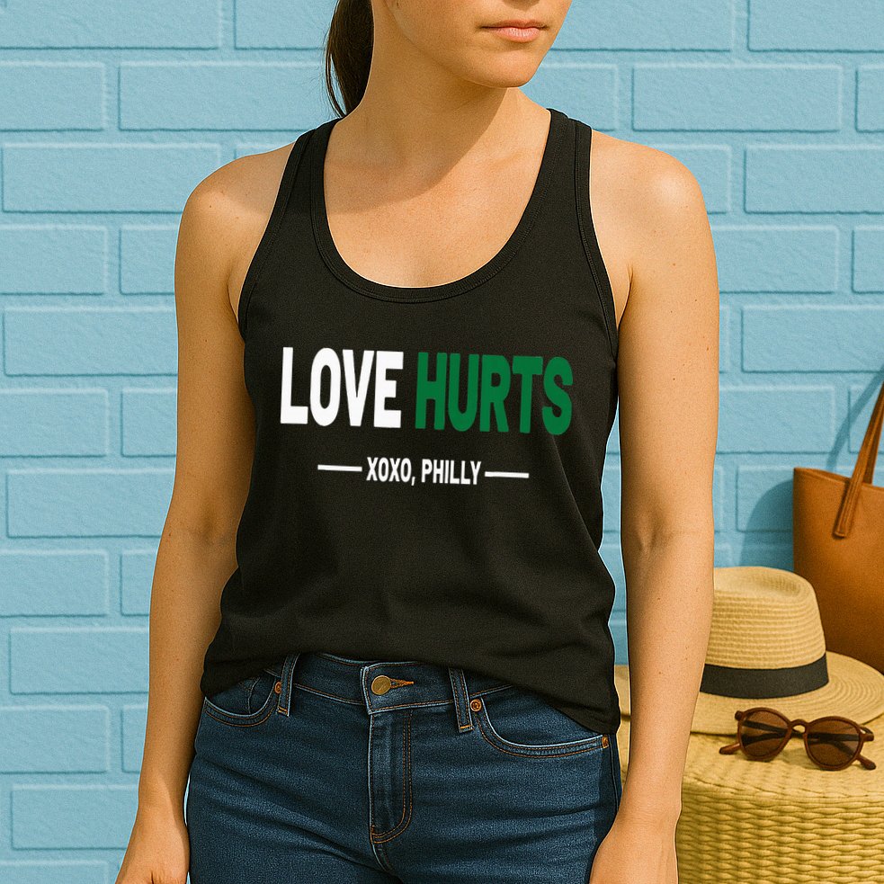 Philadelphia Love Hurts Fan Pride Womens Tank Top