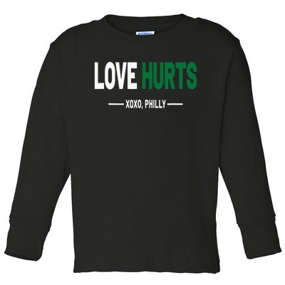 Philadelphia Love Hurts Fan Pride Toddler Long Sleeve Shirt