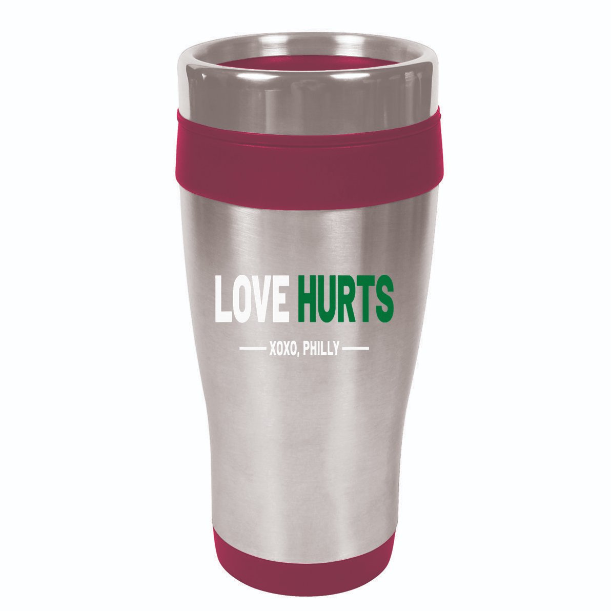 Philadelphia Love Hurts Fan Pride 16oz Travel Tumbler