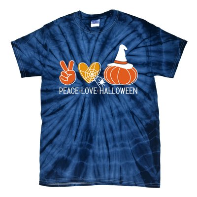 Peace Love Halloween Tie-Dye T-Shirt