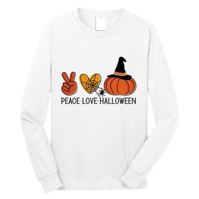 Peace Love Halloween Long Sleeve Shirt