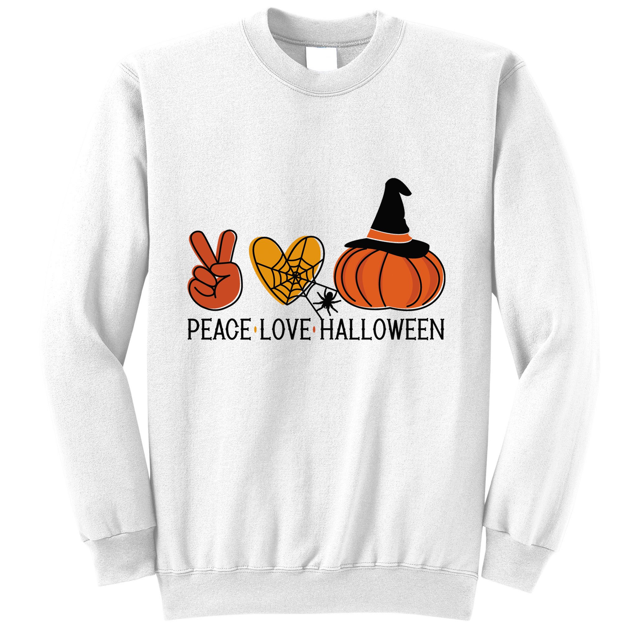 Peace Love Halloween Sweatshirt