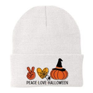 Peace Love Halloween Knit Cap Winter Beanie