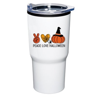 Peace Love Halloween Tumbler