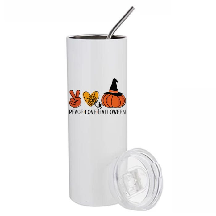 Peace Love Halloween Stainless Steel Tumbler