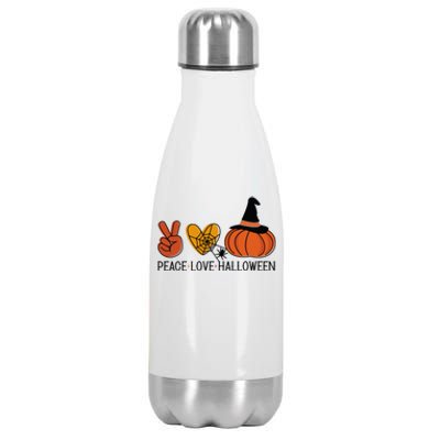 Peace Love Halloween Stainless Steel Insulated Water Bottle