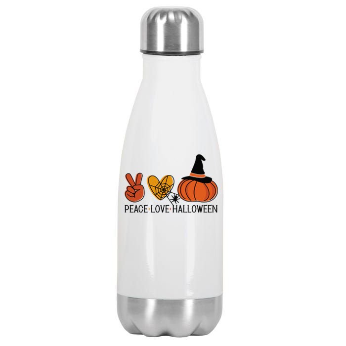 Peace Love Halloween Stainless Steel Insulated Water Bottle