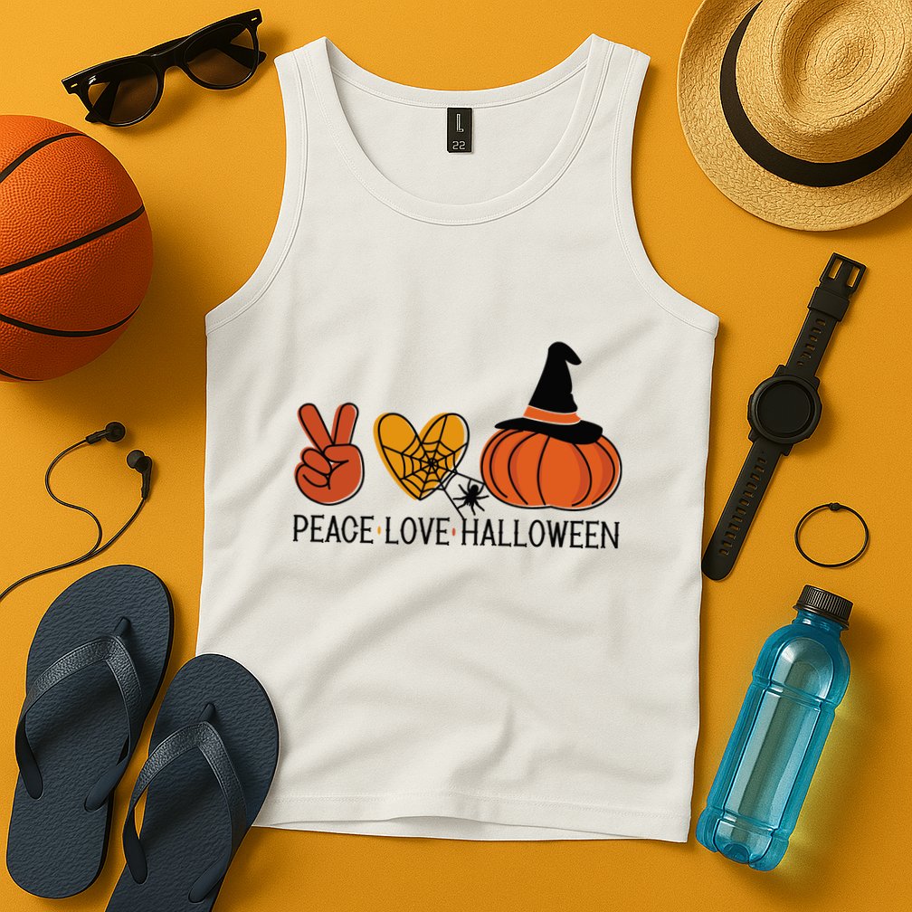 Peace Love Halloween Tank Top