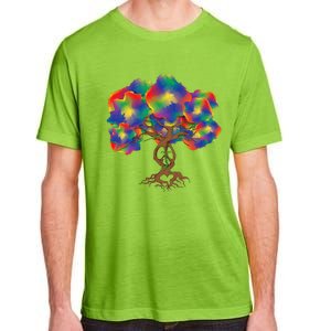 Peace Love Hippie Tree Of Life Arbor Earth Day Hippie Adult ChromaSoft Performance T-Shirt