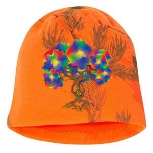 Peace Love Hippie Tree Of Life Arbor Earth Day Hippie Kati - Camo Knit Beanie