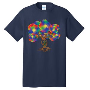 Peace Love Hippie Tree Of Life Arbor Earth Day Hippie Tall T-Shirt