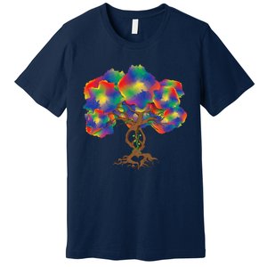 Peace Love Hippie Tree Of Life Arbor Earth Day Hippie Premium T-Shirt