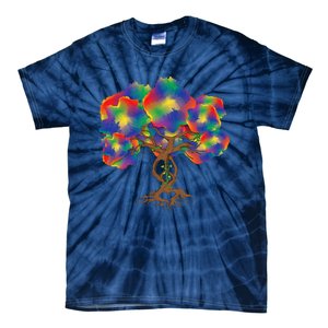 Peace Love Hippie Tree Of Life Arbor Earth Day Hippie Tie-Dye T-Shirt