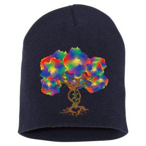 Peace Love Hippie Tree Of Life Arbor Earth Day Hippie Short Acrylic Beanie